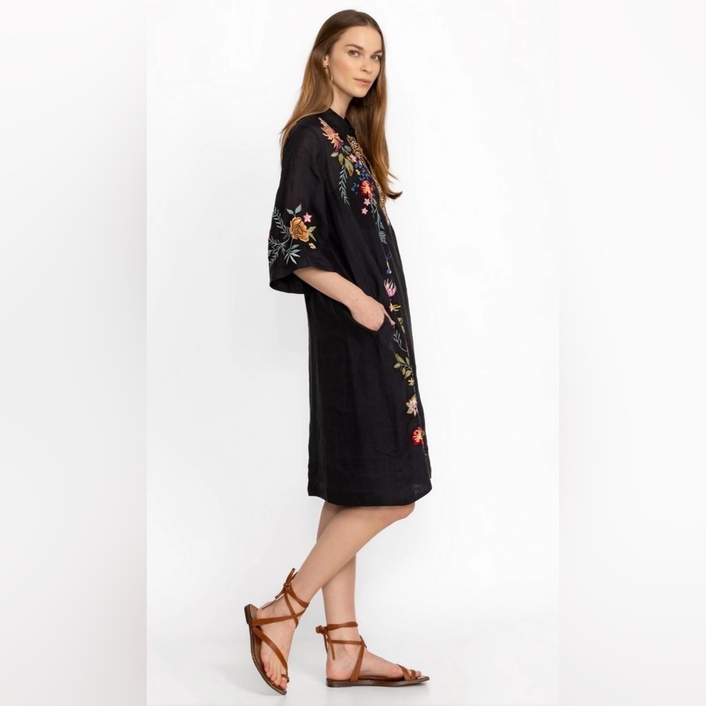 *SOLD*NWT JOHNNY WAS INDALO HENLEY KIMONO SLEEVE DRESS - Size Small - Picture 2 of 10